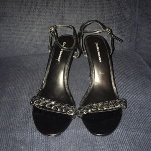 Women's black dress up Sandals